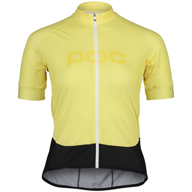 POC Essential Road Logo Jersey met korte mouwen Dames, geel