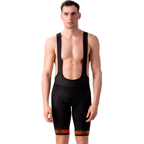 Alé Cycling PRR Strada Bib Shorts Men black/fluo orange