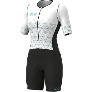 Alé Cycling Maui SS Triathlon Skinsuit Long Women, blanco blanco