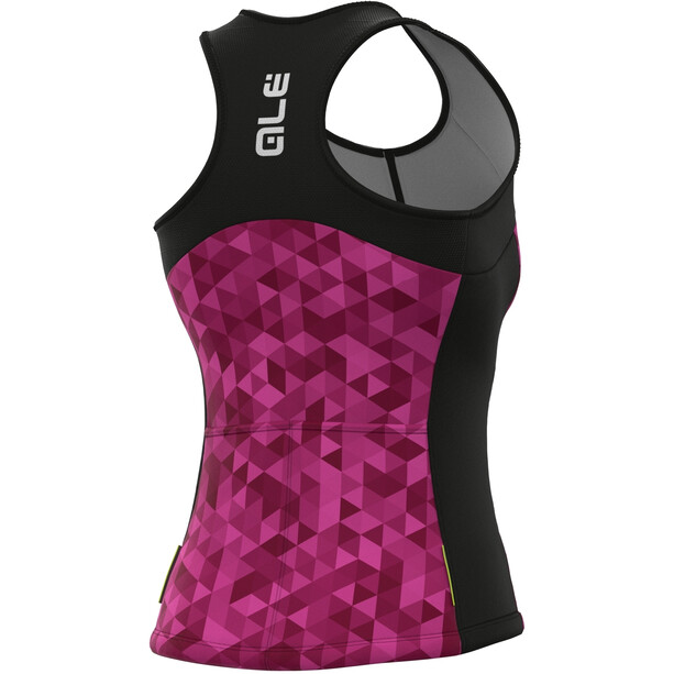 Alé Cycling Solid Triangles Top Sin Mangas Mujer, rosa/violeta