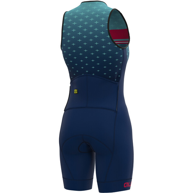 Alé Cycling Stars SL Triathlon Skinsuit Long Women turquoise/blue
