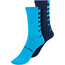 Endura Coolmax Stripe Socks 2-Pack Men electric blue