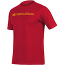 Endura One Clan Carbon T-Shirt Heren, rood