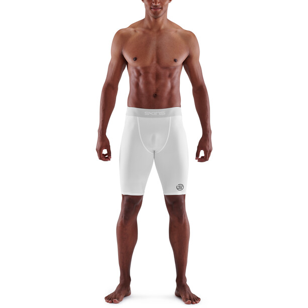Skins Series-1 Short Collant Homme, blanc