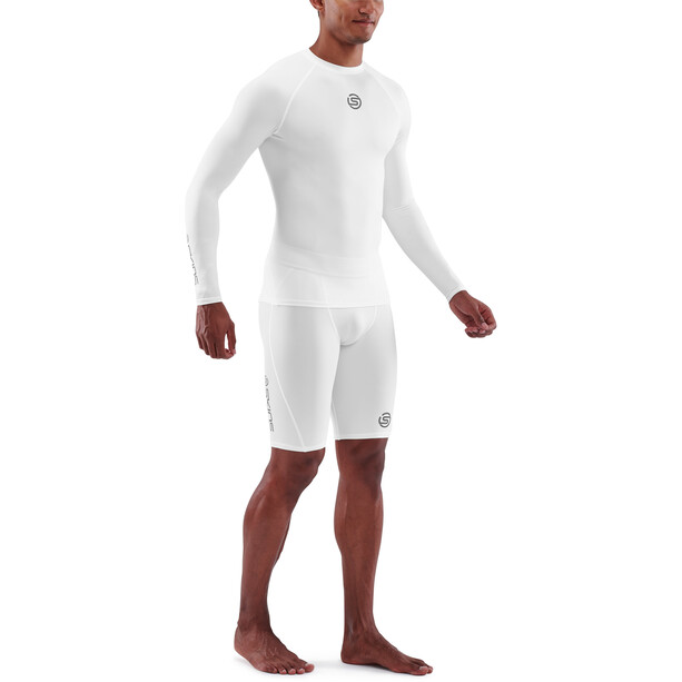 Skins Series-1 Camiseta manga larga Hombre, blanco