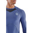 Skins Series-3 Compression Camiseta manga larga Hombre, azul