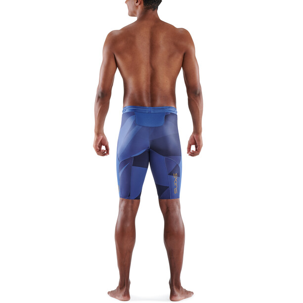 Skins Series-5 Short Collant Homme, bleu