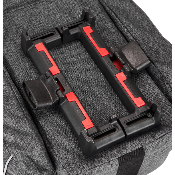 KlickFix Rackpack Sport Sacoche Pour Porte-bagages UniKlip, gris