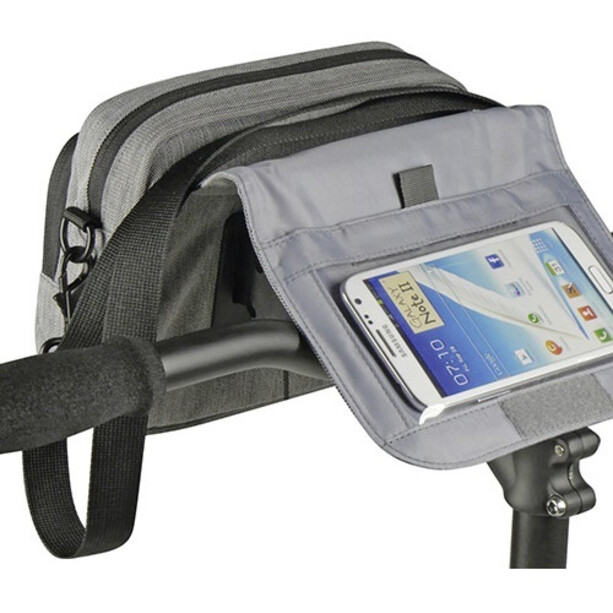 KlickFix SmartBag Touch Handlebar Bag grey