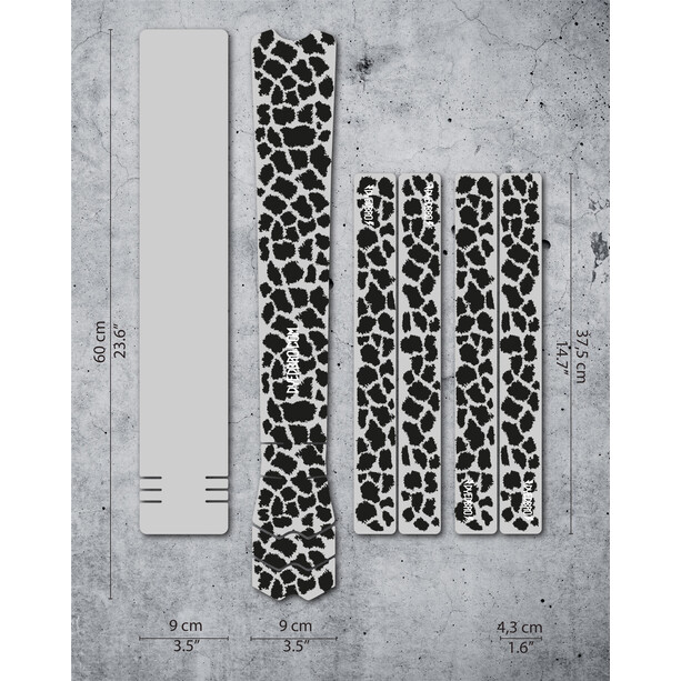 DYEDBRO K Mack Animal Print Rahmenschutz Kit transparent/schwarz