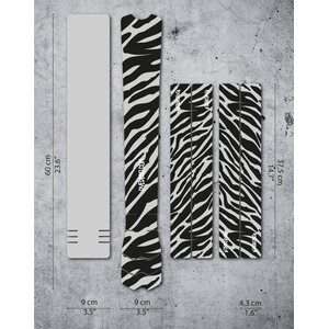 DYEDBRO Zebra Rahmenschutz Kit schwarz schwarz