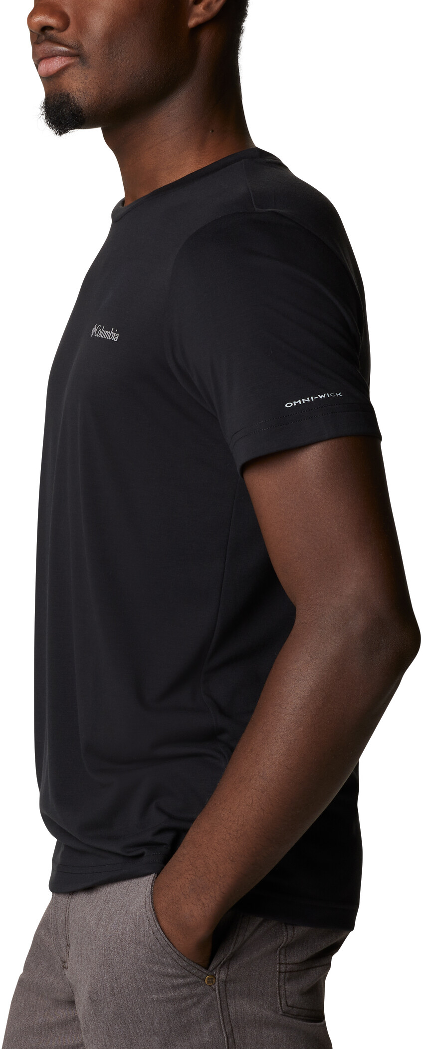 Columbia Maxtrail Kurzarm Logo T-Shirt Herren grau