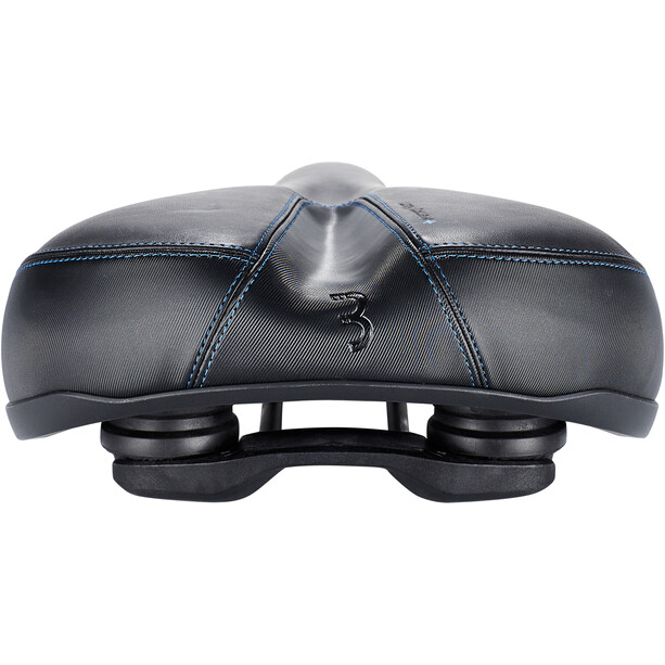 BBB Cycling ComfortPlus Relaxed BSD-103 Selle Cuir, noir