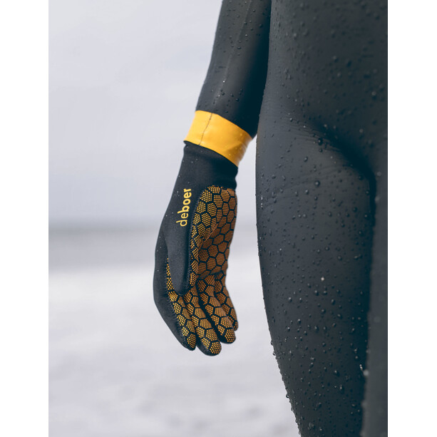 deboer Polar Handschuhe schwarz/gelb