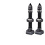 KCNC Aluminium Set Válvulas Tubeless 38mm, negro
