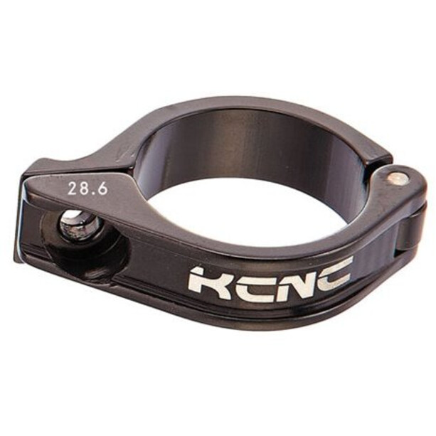 KCNC Collier dérailleur avant Ø28,6mm 3°, noir