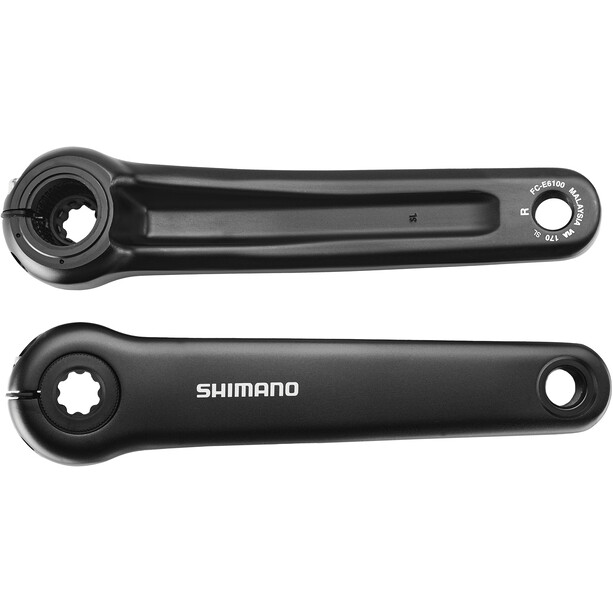 Shimano Steps FC-E6100 Jeu de bras de manivelle, noir