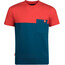 TROLLKIDS Bergen T-shirt Enfant, Bleu pétrole/rouge