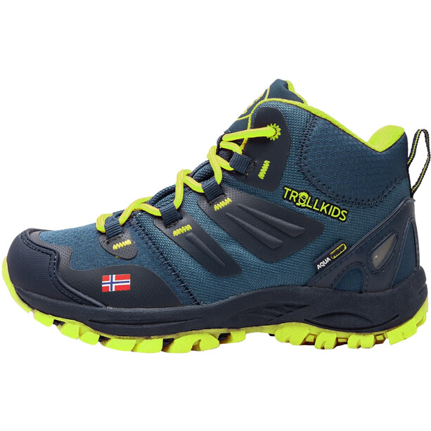 TROLLKIDS Rondane Hiker Mid-Cut Schuhe Kinder blau/gelb