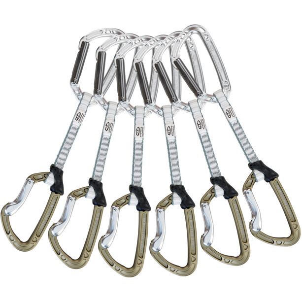 Climbing Technology Aerial Pro HC Quickdraw DY 12cm 6-Pack, brązowy/srebrny