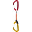 Climbing Technology Fly-Weight Evo Set Moschettoni Quickdraw 10mm 12cm pacco da 6, rosso/giallo