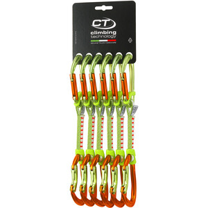 Climbing Technology Nimble Evo Pro Quickdraw DY 12cm 6-pack grön/orange grön/orange
