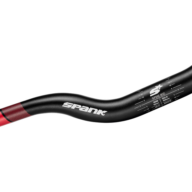 Spank Spike 800 Race Vibro Core Kierownica rowerowa Ø31,8mm 50mm, czarny/czerwony