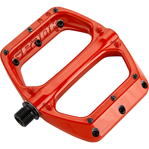 Spank Spoon DC Flat Pedals red