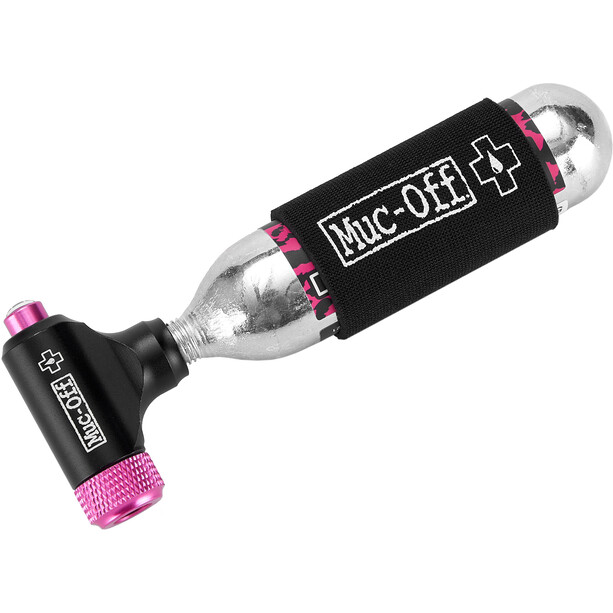 Muc-Off MTB Inflator Kit Kartuschen Luftpumpe schwarz/pink