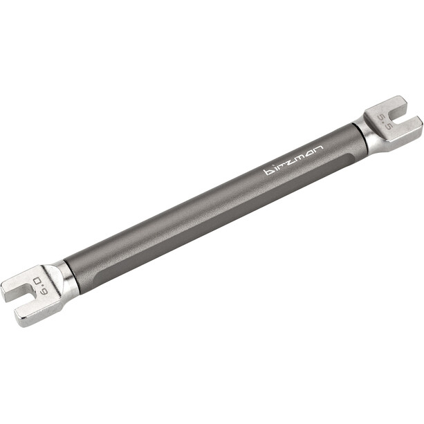 Birzman Spoke Wrench Double-Ended 5,5/6mm, srebrny
