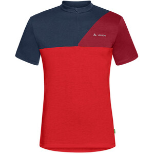 VAUDE Tremalzo IV T-shirt Heren, rood/blauw