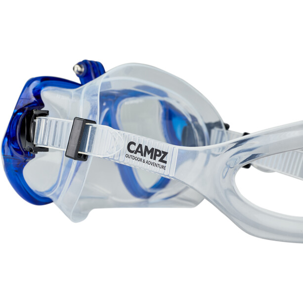 CAMPZ Set d'immersione maschera + boccaglio, blu