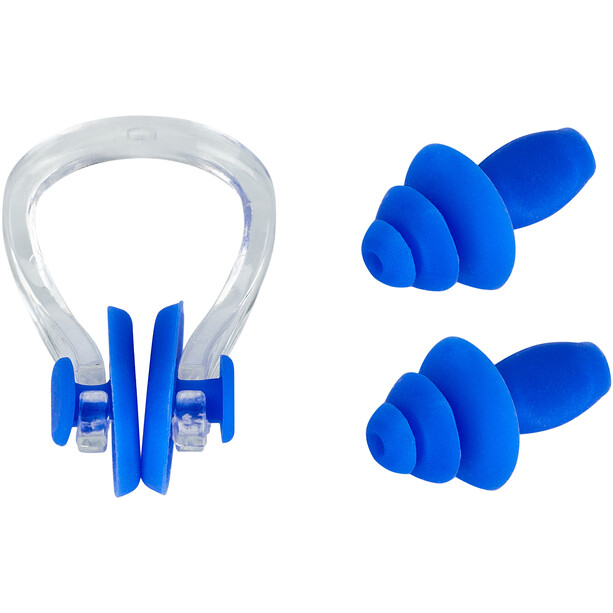 CAMPZ Set Tapones oídos + Pinza nasal, azul