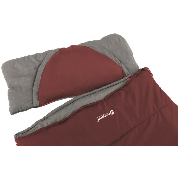 Outwell Contour Lux Bolsa de dormir, rojo/gris
