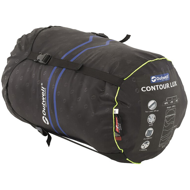 Outwell Contour Lux Schlafsack rot/grau