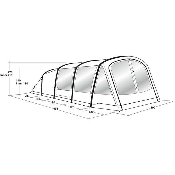 Outwell Parkdale 6PA Tent, zielony