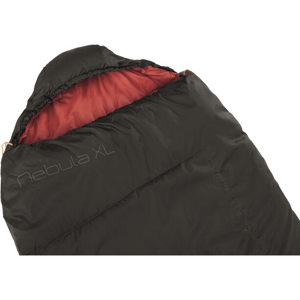 Easy Camp Nebula Sleeping Bag XL, zwart/rood