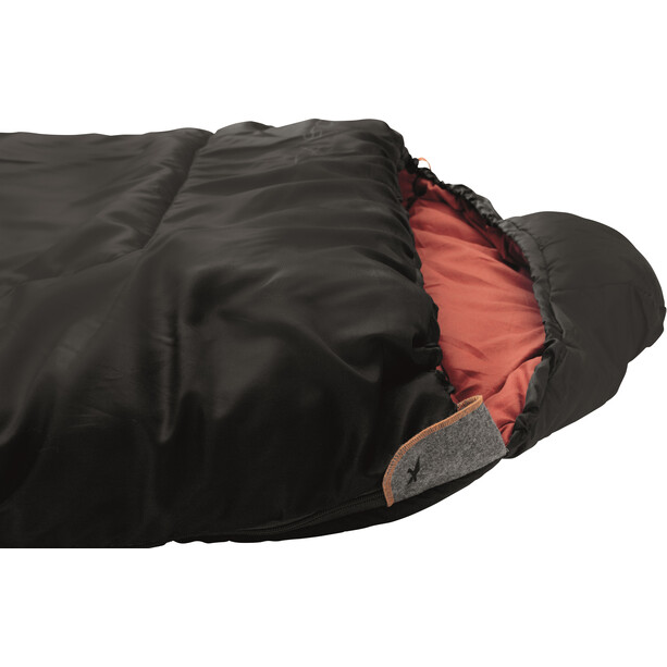 Easy Camp Nebula Sleeping Bag XL, noir/rouge