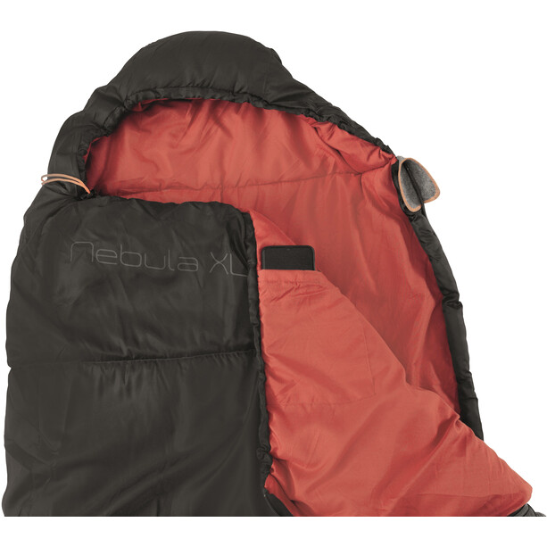 Easy Camp Nebula Bolsa de dormir XL, negro/rojo