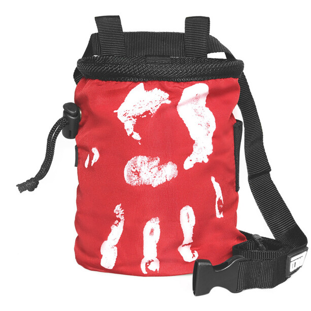 LACD Hand of Fate Chalk Bag with Belt red