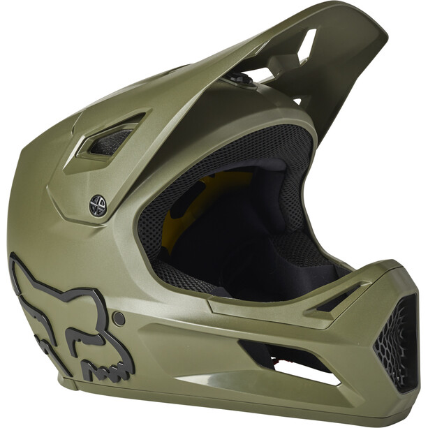 Fox Rampage Helmet 2021 Youth, oliwkowy