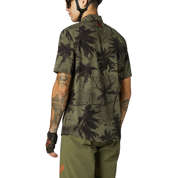 Fox Flexair Woven Maillot manches courtes Homme, olive