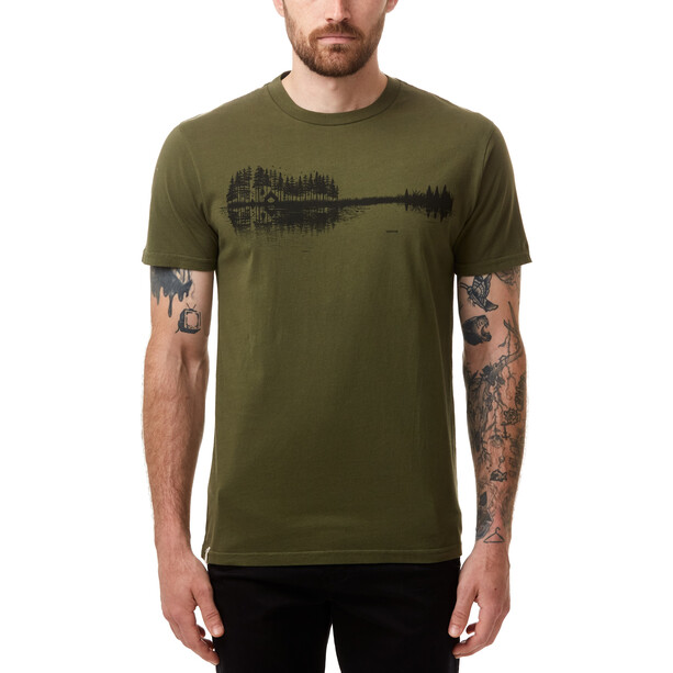 tentree Summer Guitar T-shirt Homme, olive