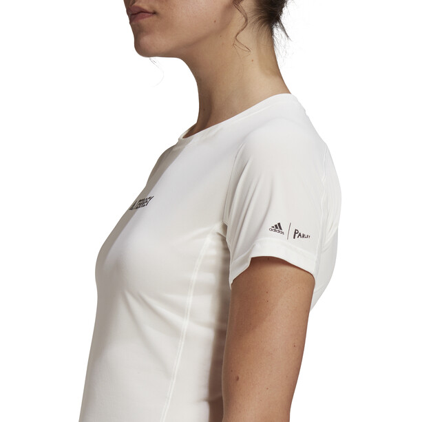 adidas TERREX Parley Agravic TR Camiseta Allaround Mujer, blanco