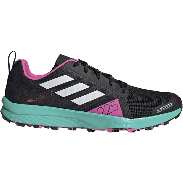 adidas TERREX Two Flow Trail Running Shoes Men core black/crystal white/screaming pink