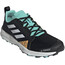 adidas TERREX Speed Flow Trail Running Shoes Women core black/crystal white/acid mint