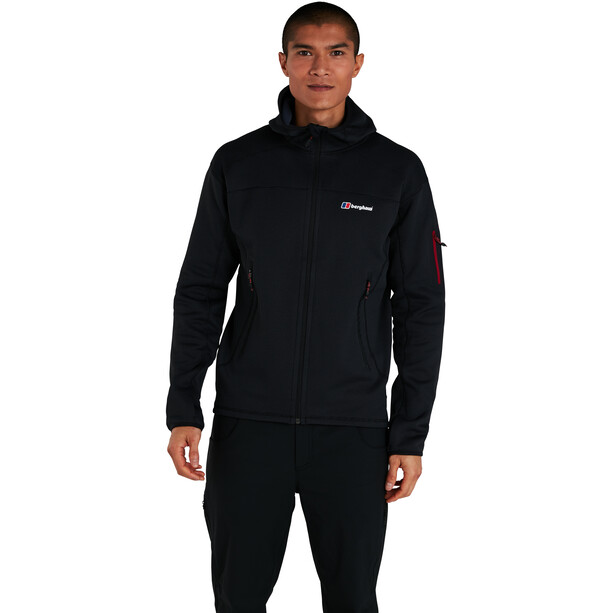 Berghaus Pravitale MTN 2.0 Hooded Fleece Jacket Men, gris/negro