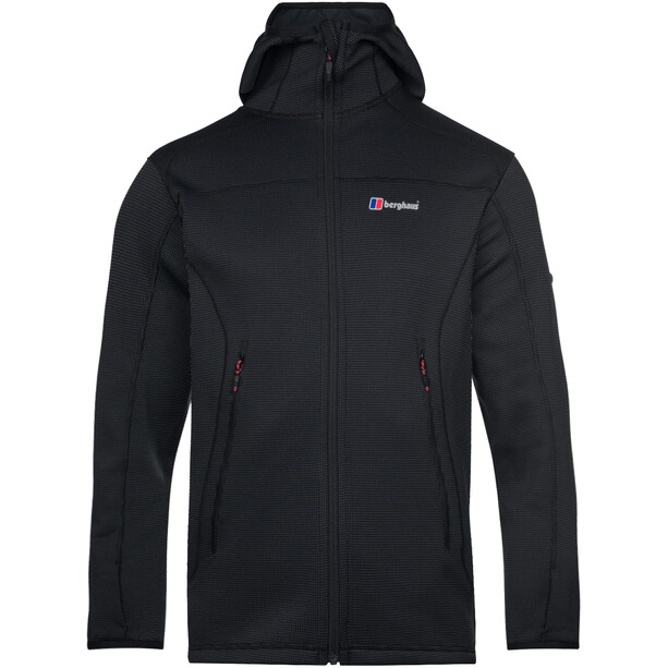 Berghaus Pravitale MTN 2.0 Hooded Fleece Jacket Men, grijs/zwart