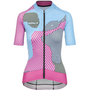 Bioracer Epic Maillot manches courtes Femme, rose/turquoise