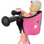 Puky Carry Seggiolino per biciclette per bambini/monopattini/bici senza pedali, rosa